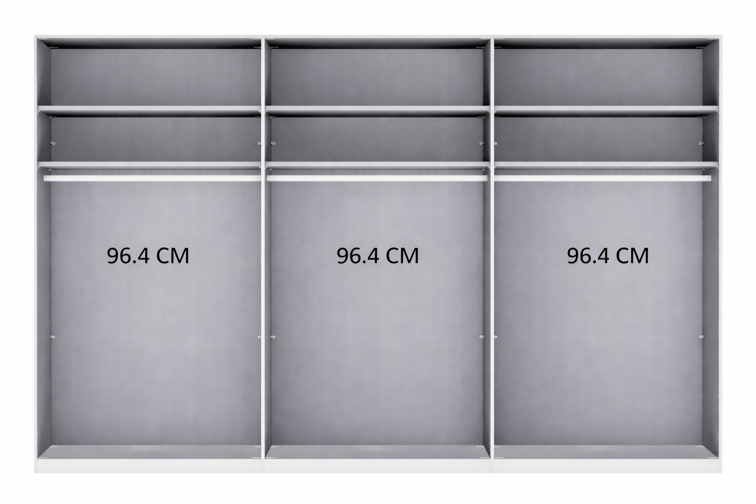 Oakwood Wiemann Monaco 1000 Wardrobe With 6 Hinged & Mirror Doors