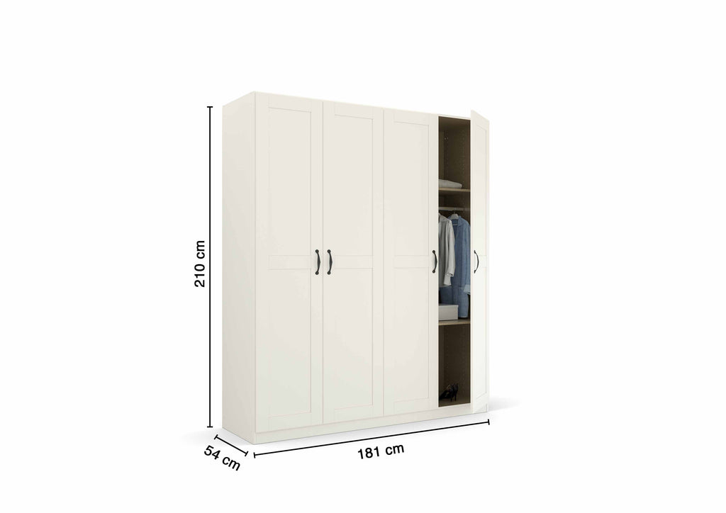 Oakwood Rauch Cottage 4 Door Hinged Wardrobe