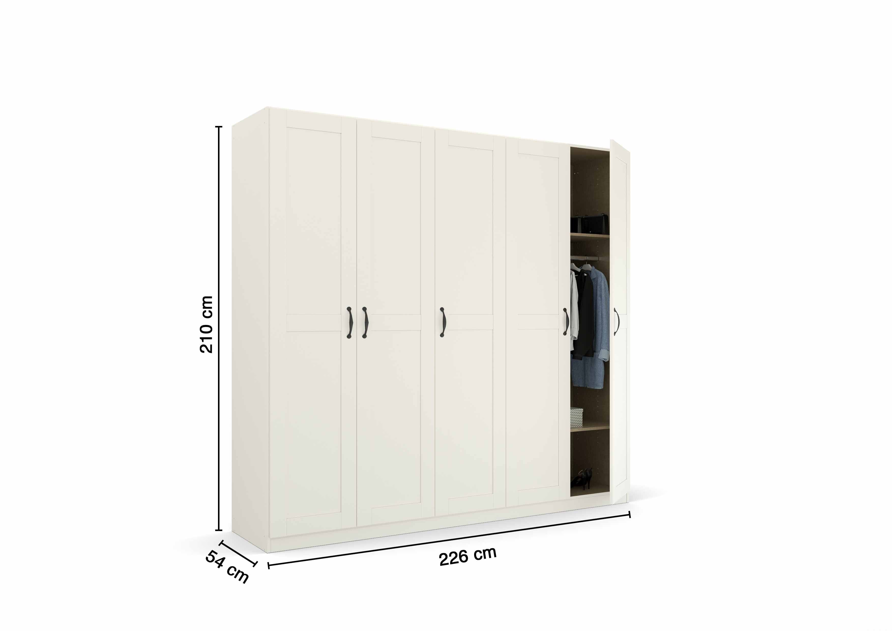 Oakwood Rauch Cottage 5 Door Hinged Wardrobe
