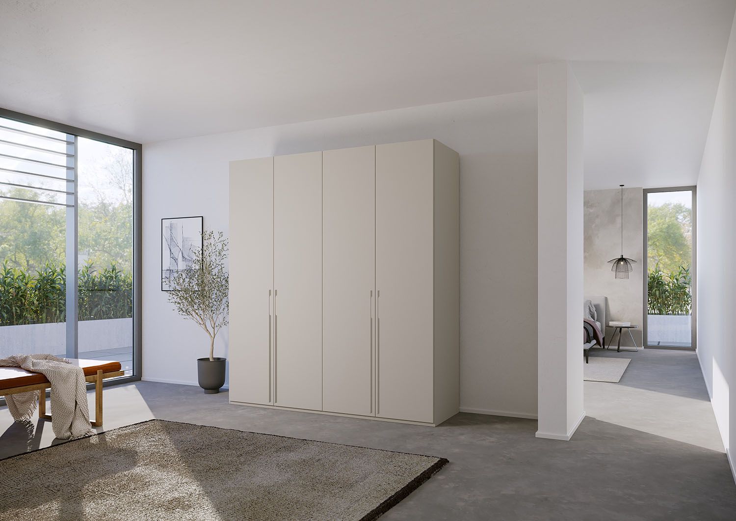 Oakwood Rauch Skat Pure 4 Hinged Door Wardrobe