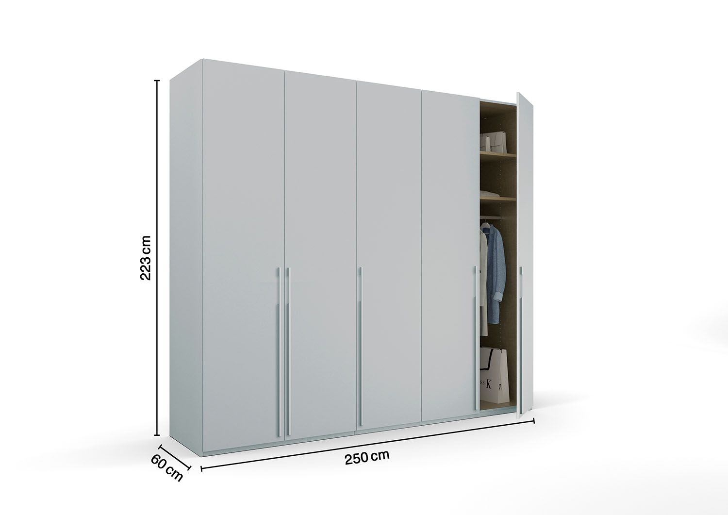 Oakwood Rauch Skat Pure 5 Hinged Door Wardrobe