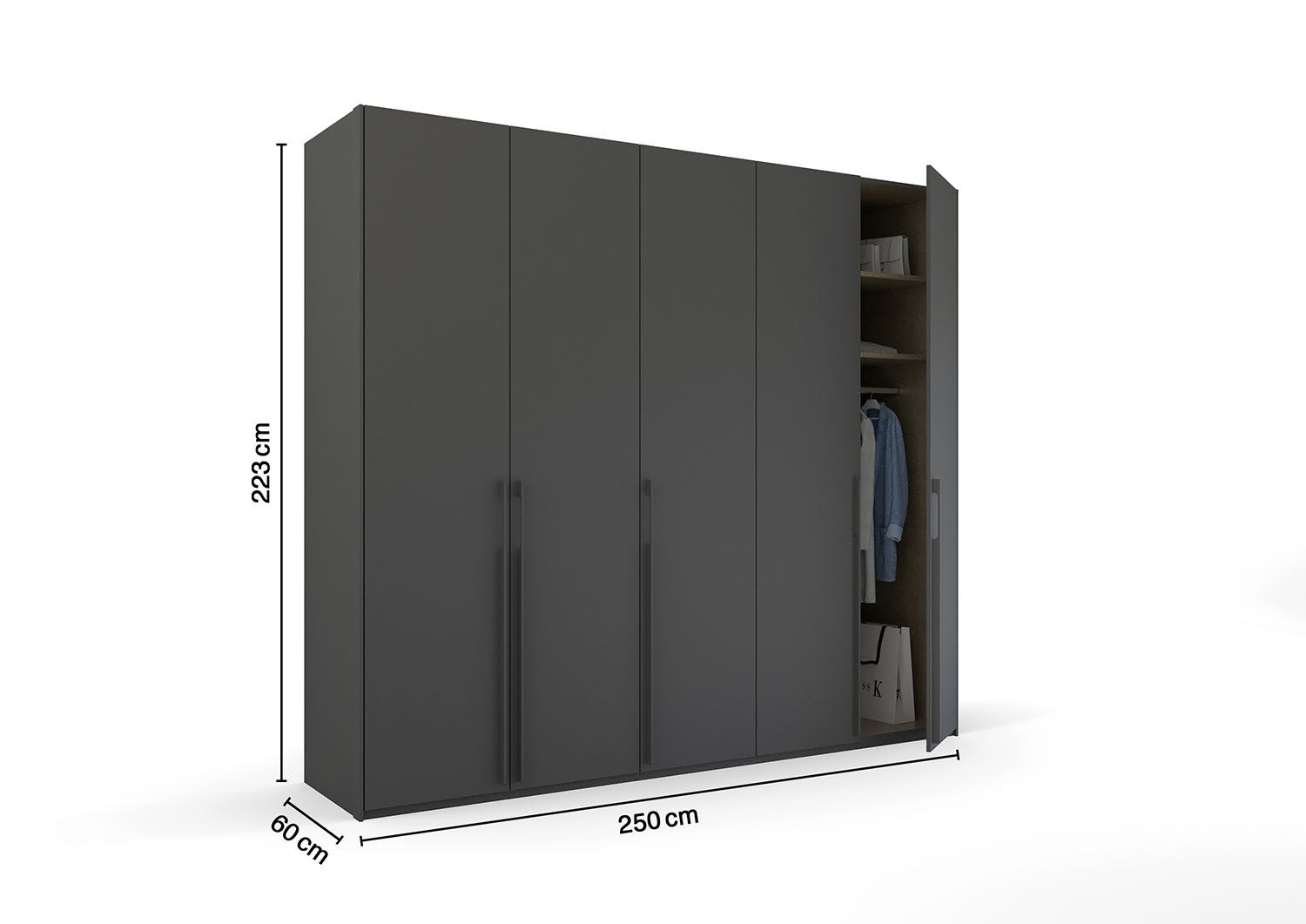 Oakwood Rauch Skat Pure 5 Hinged Door Wardrobe