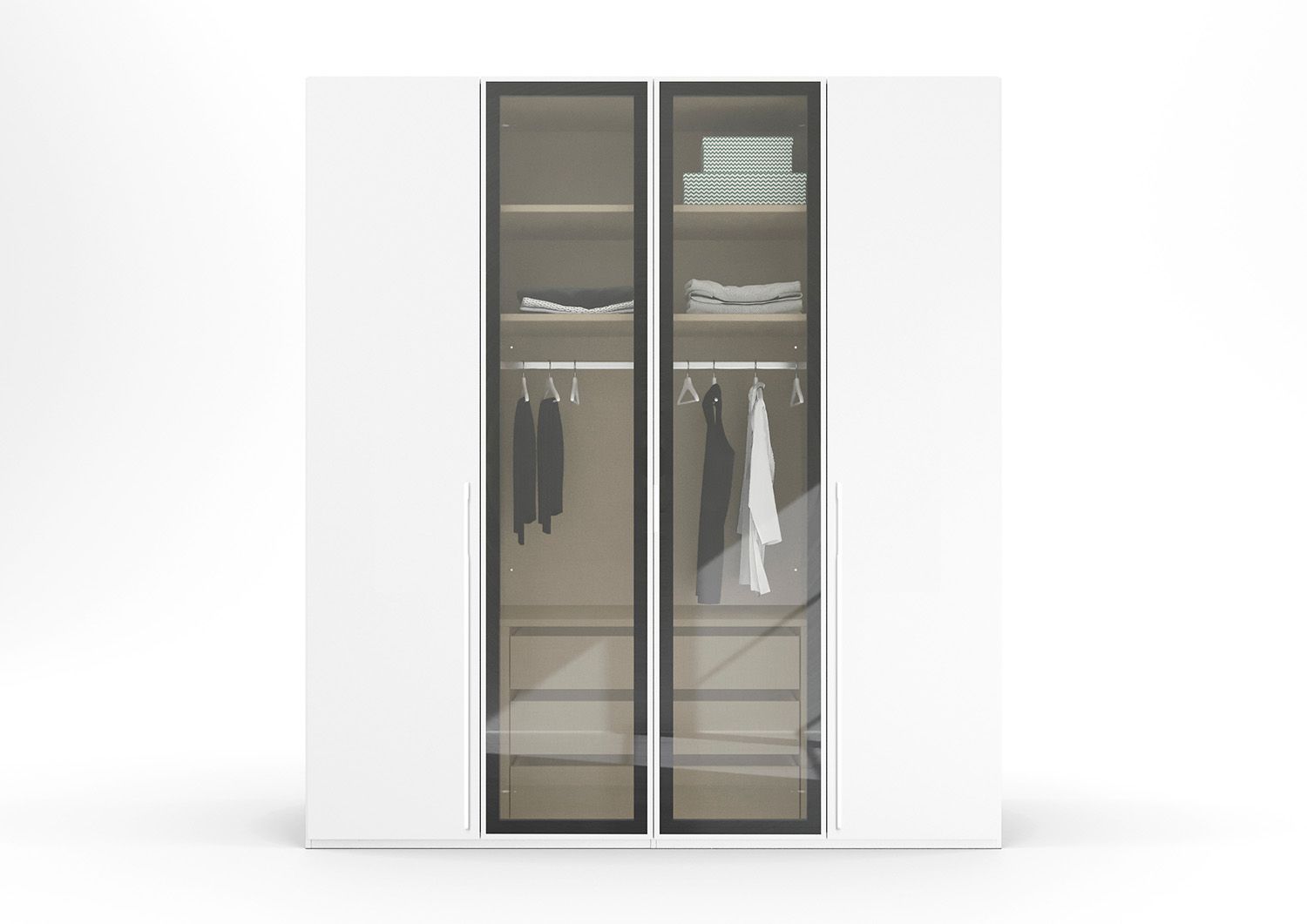 Oakwood Rauch Skat Shine 4 Hinged Door Wardrobe