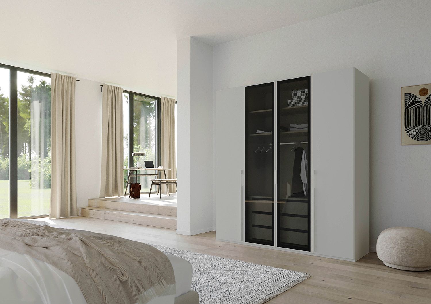 Oakwood Rauch Skat Shine 4 Hinged Door Wardrobe