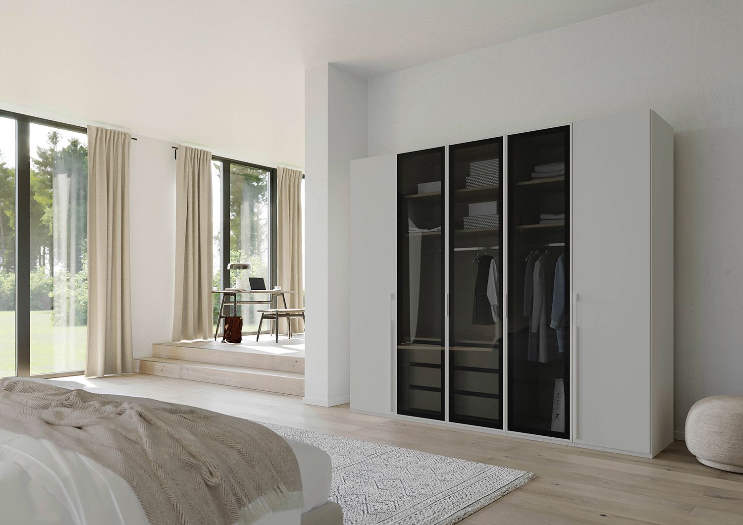 Oakwood Rauch Skat Shine 5 Hinged Door Wardrobe
