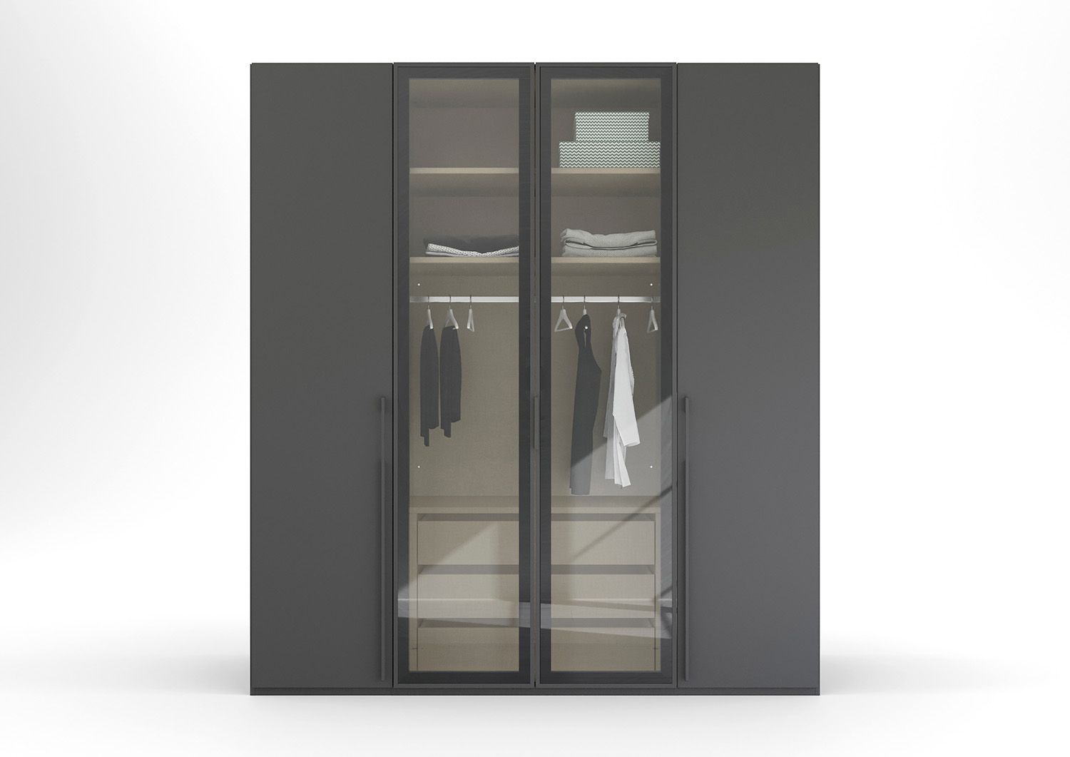 Oakwood Rauch Skat Shine 4 Hinged Door Wardrobe