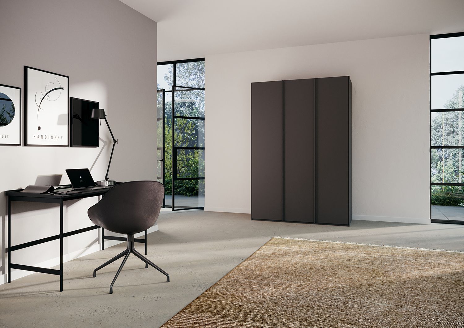 Oakwood Rauch Skat meridian 3 Hinged Door Wardrobe Matt Finish