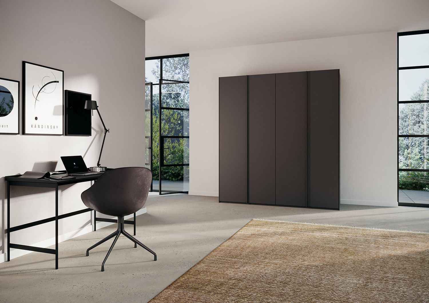 Oakwood Rauch Skat meridian 4 Hinged Door Wardrobe Matt Finish