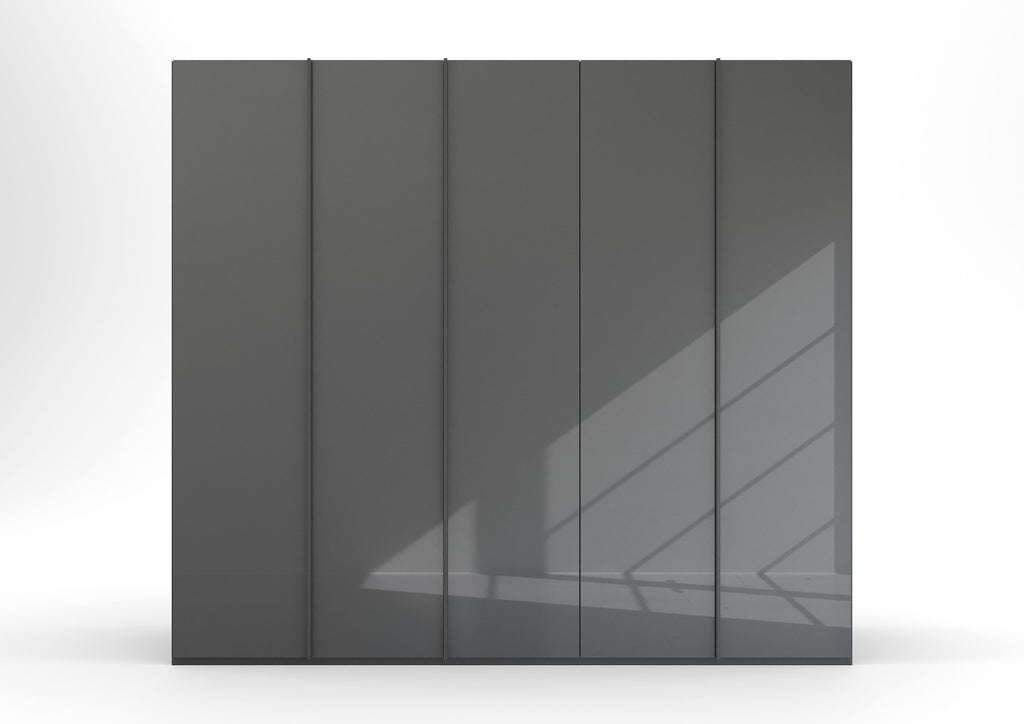 Oakwood Rauch Skat Meridian 5 Hinged Door Wardrobe Glass Finish
