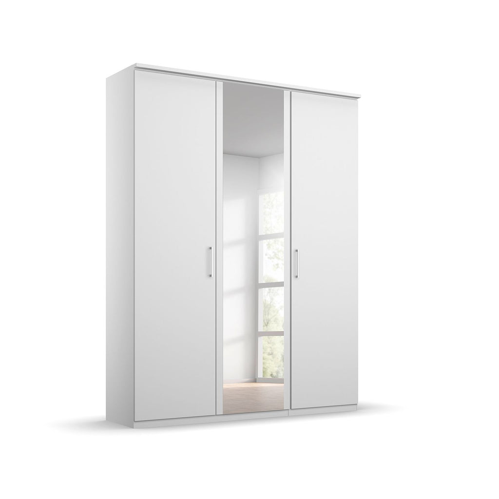 Oakwood Rauch Tellin 3 Hinged Door Wardrobe 1 Mirror Door