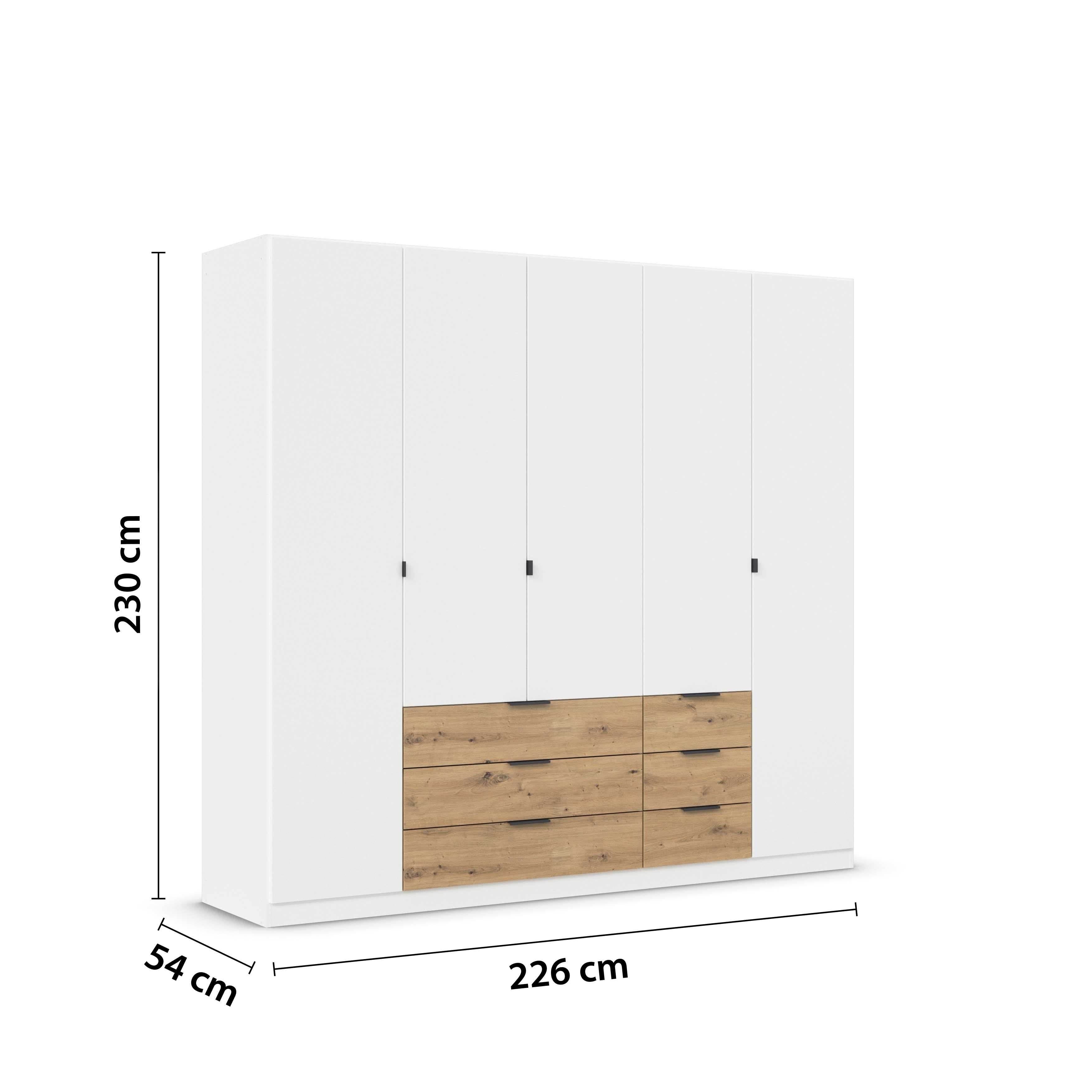 Oakwood Rauch Davoa 5 Door Hinged Wardrobe