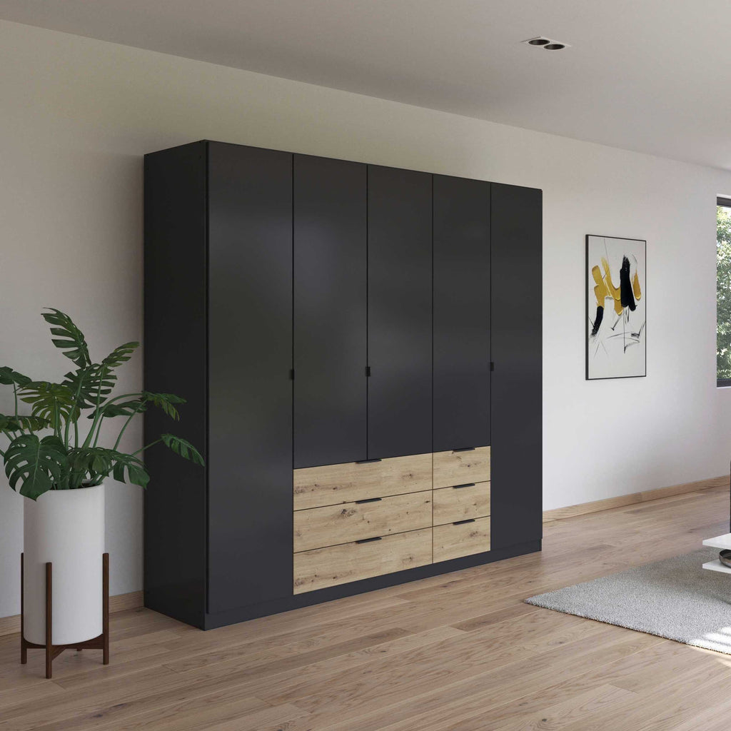 Oakwood Rauch Davoa 5 Door Hinged Wardrobe