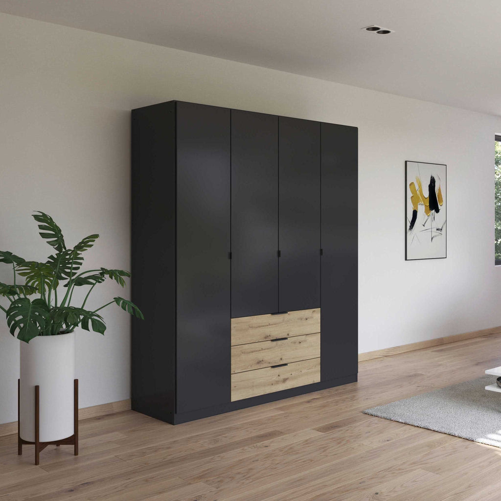 Oakwood Rauch Davoa 4 Door Hinged Wardrobe