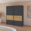 Oakwood Rauch Malva 2-Door Sliding Wardrobe - 181 CM