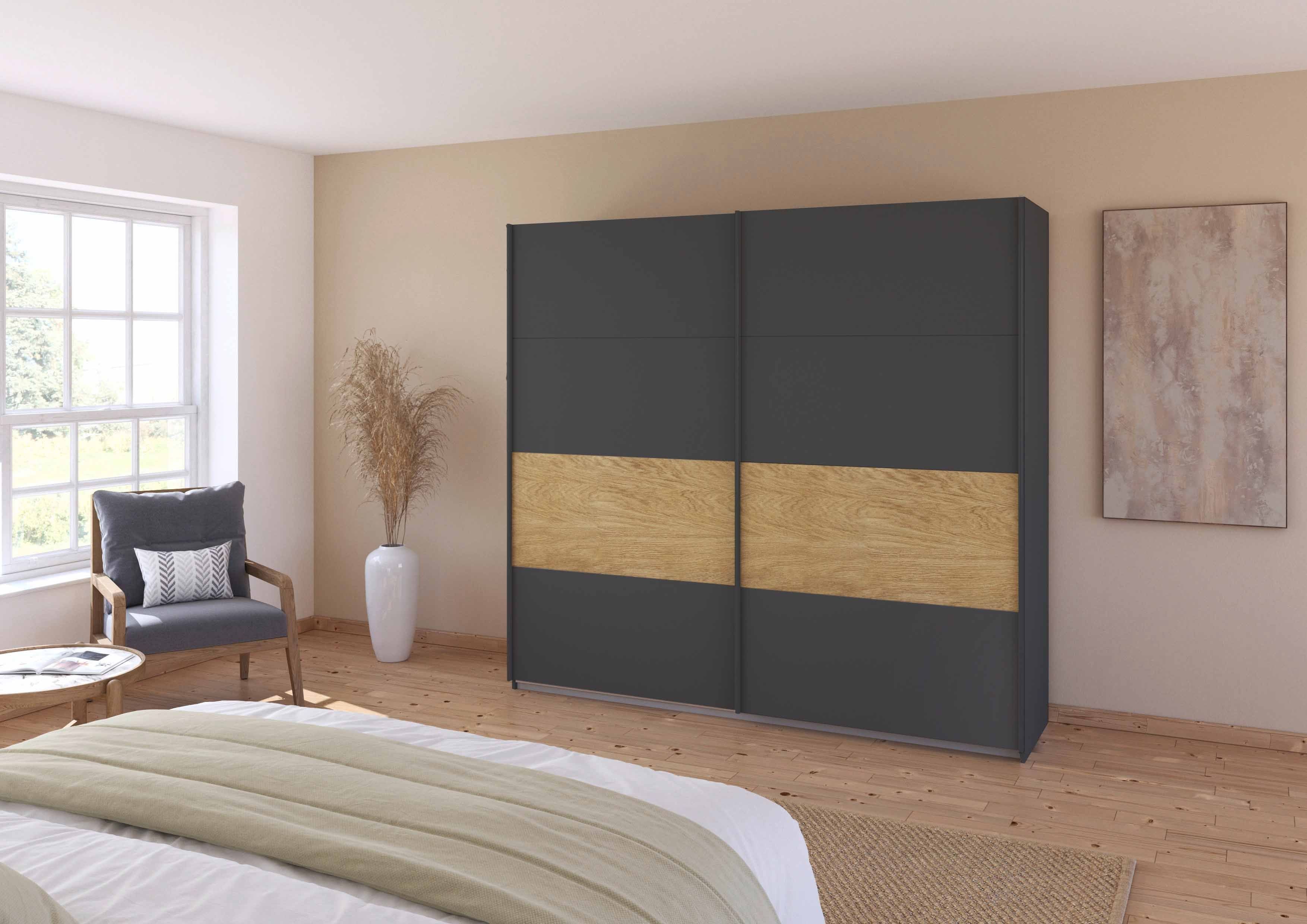 Oakwood Rauch Malva 2-Door Sliding Wardrobe - 226 CM