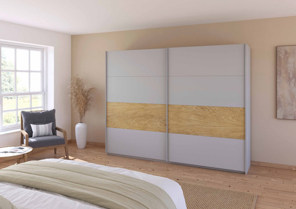 Oakwood Rauch Malva 2-Door Sliding Wardrobe - 271CM