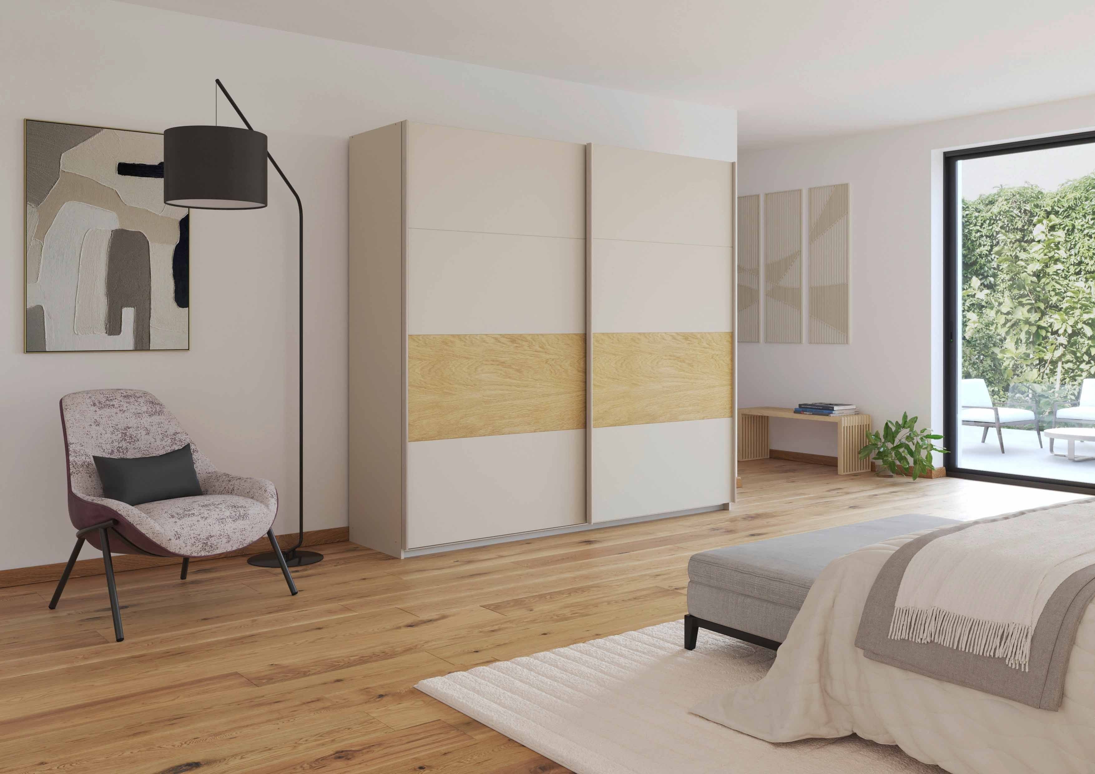 Oakwood Rauch Malva 2-Door Sliding Wardrobe - 226 CM