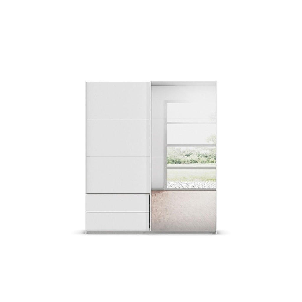 Oakwood Rauch Elara Alpine White 2 door Sliding Wardrobe
