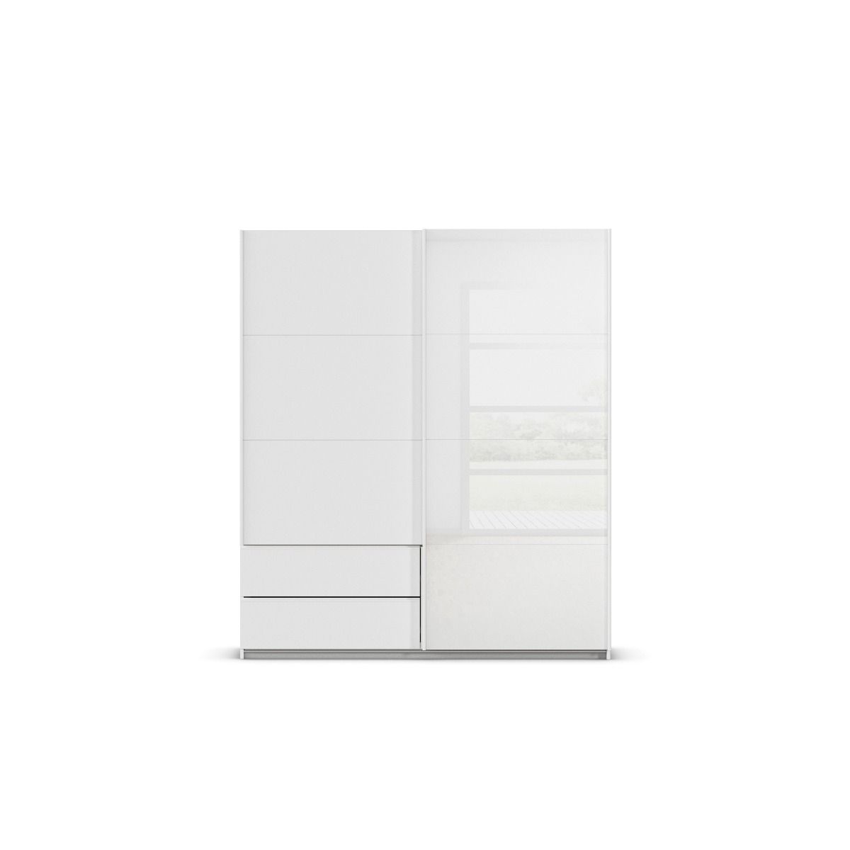 Oakwood Rauch Elara Alpine White 2 door Sliding Wardrobe