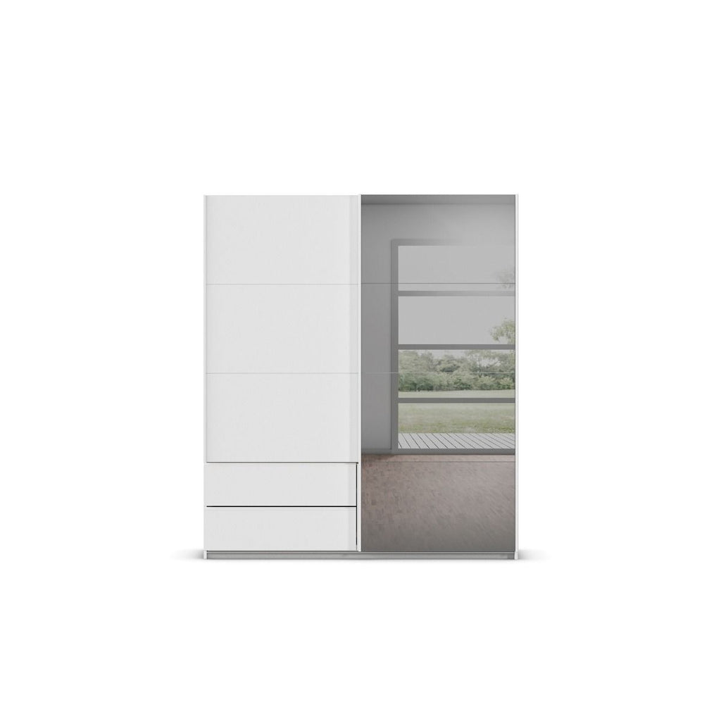 Oakwood Rauch Elara Alpine White 2 door Sliding Wardrobe