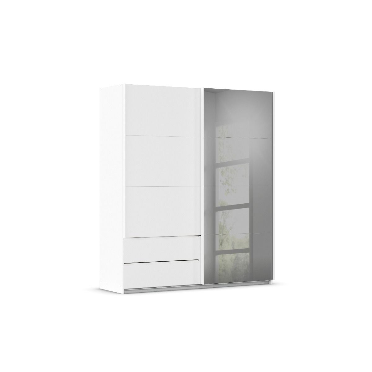 Oakwood Rauch Elara Alpine White 2 door Sliding Wardrobe
