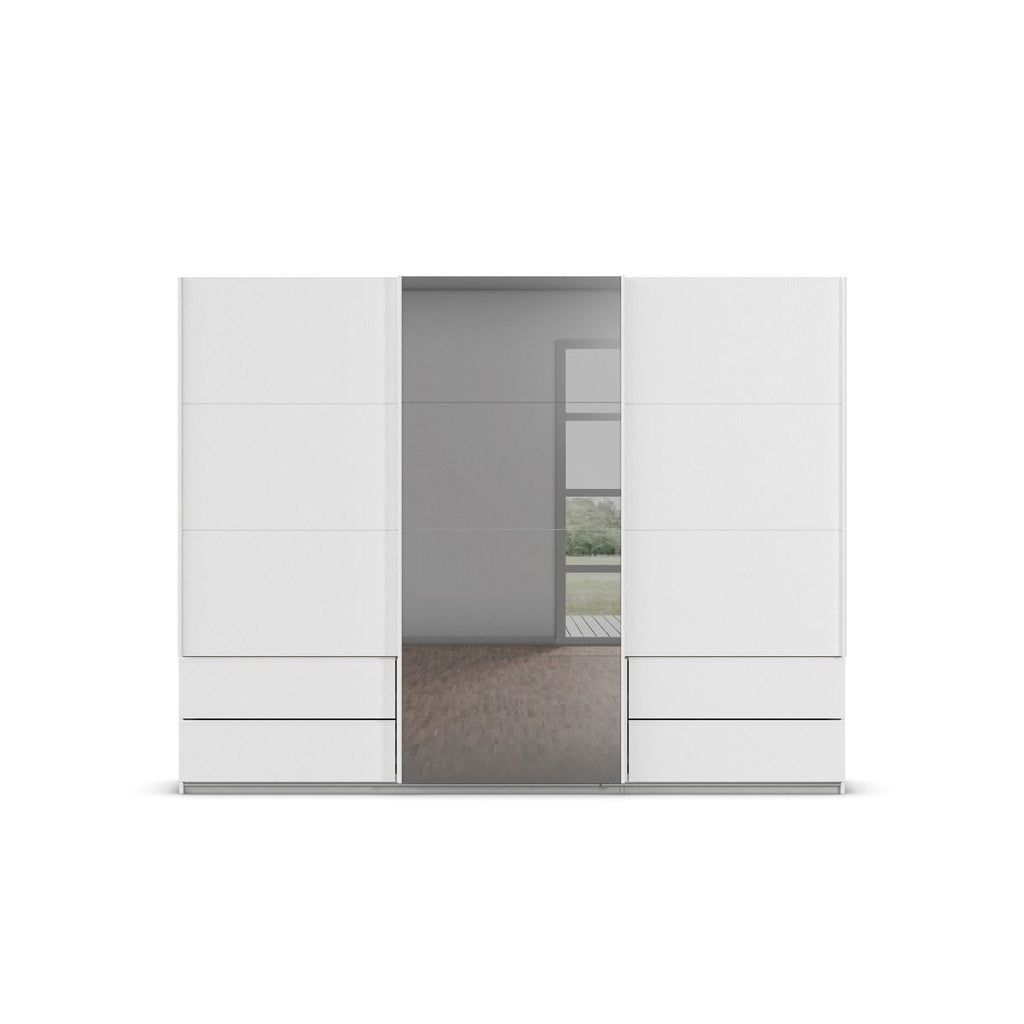 Oakwood Rauch Elara Alpine White 3 door Sliding Wardrobe
