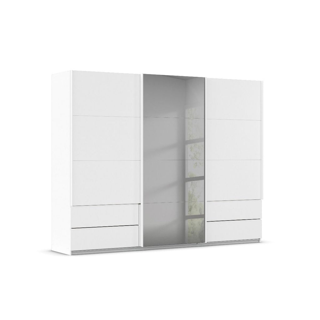 Oakwood Rauch Elara Alpine White 3 door Sliding Wardrobe