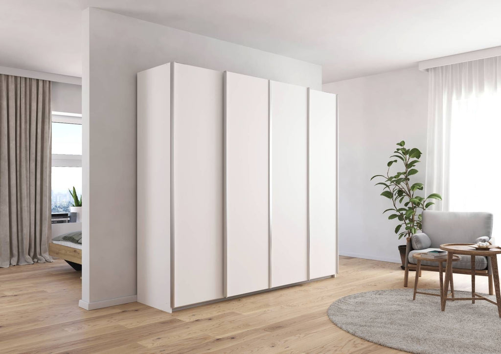Oakwood Rauch Altera White 4 Door Sliding Wardrobe