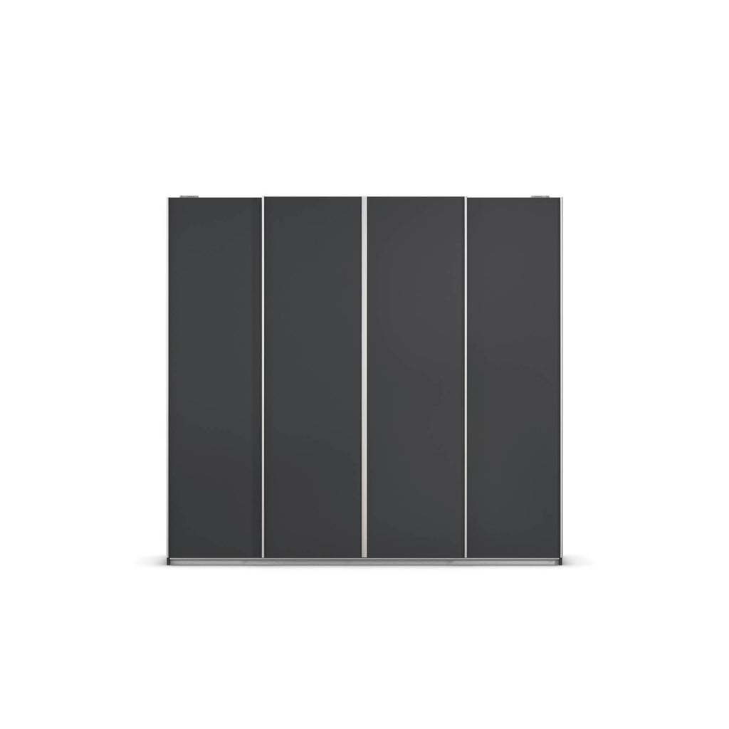 Oakwood Rauch Altera Metallic Grey 4 Door Sliding Wardrobe