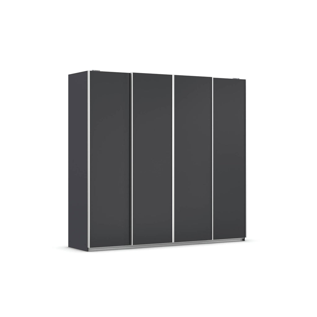 Oakwood Rauch Altera Metallic Grey 4 Door Sliding Wardrobe
