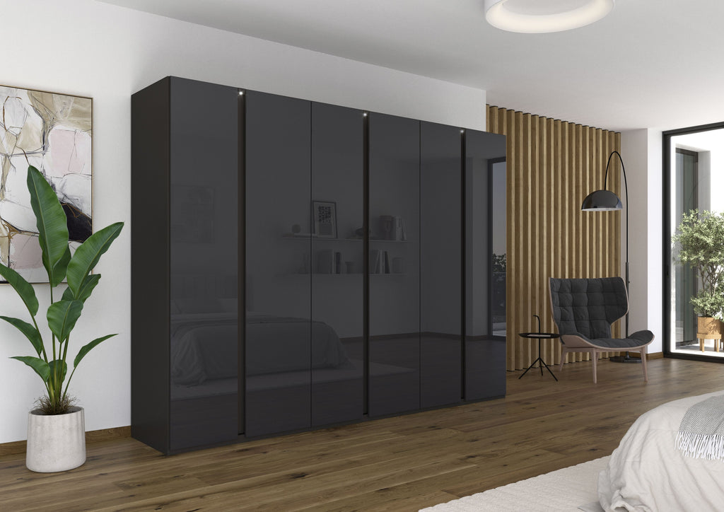 Oakwood Rauch Velo Hinged Door Wardrobe With Lighting