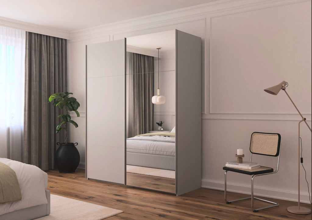 Oakwood Rauch Contido 2 Door Sliding Wardrobe With Mirror