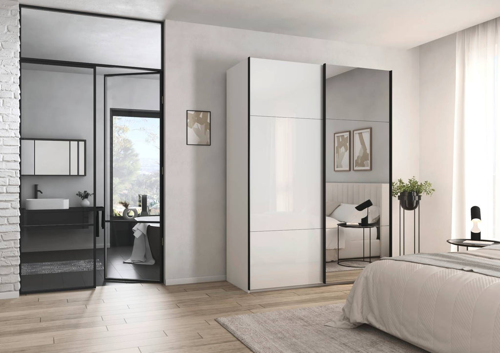 Oakwood Rauch Contido 2 Door Sliding Wardrobe With Mirror