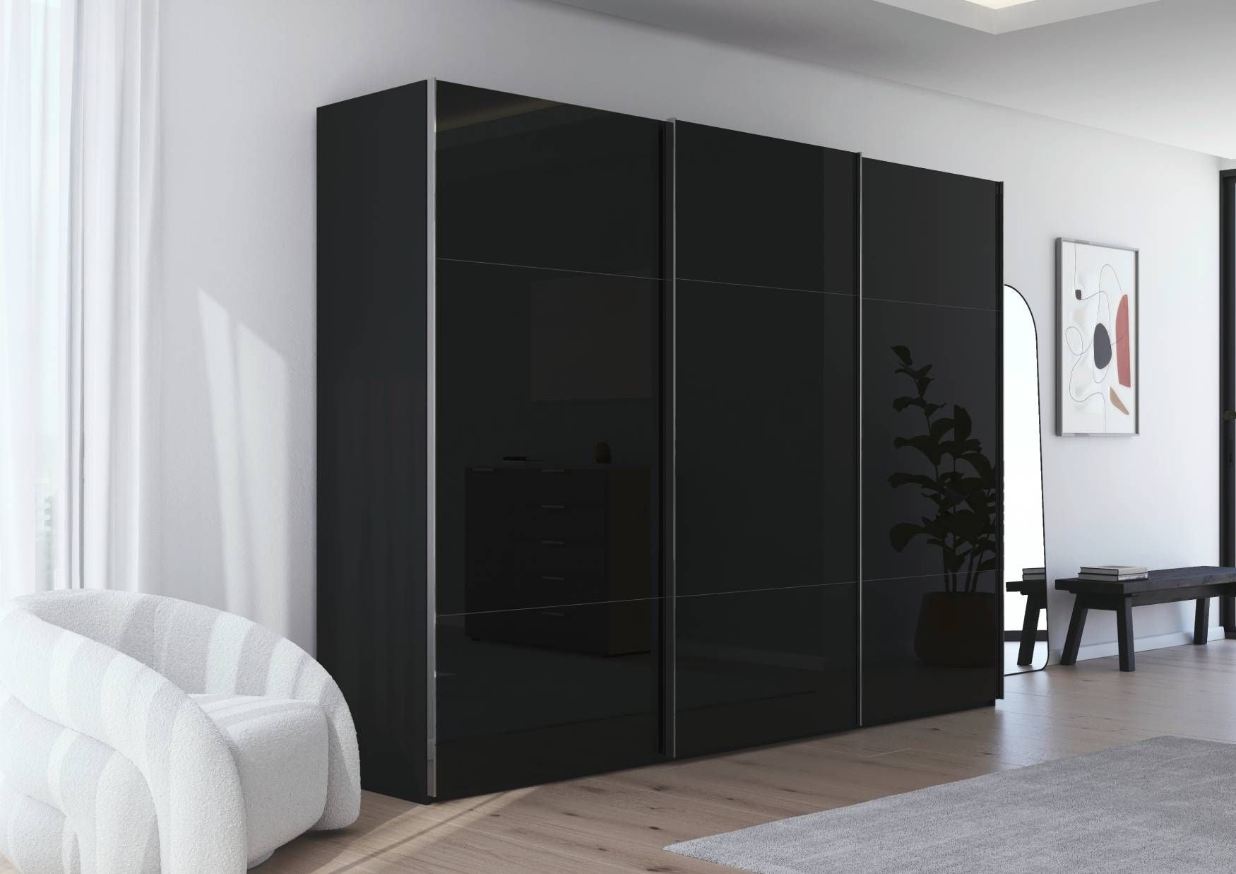 Oakwood Rauch Contido 3 Door Sliding Wardrobe