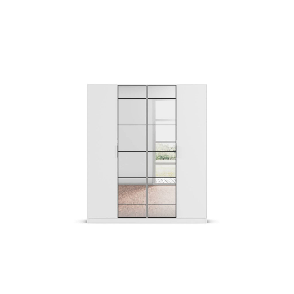 Oakwood Rauch Acero Alpine White Hinged Door Wardrobe