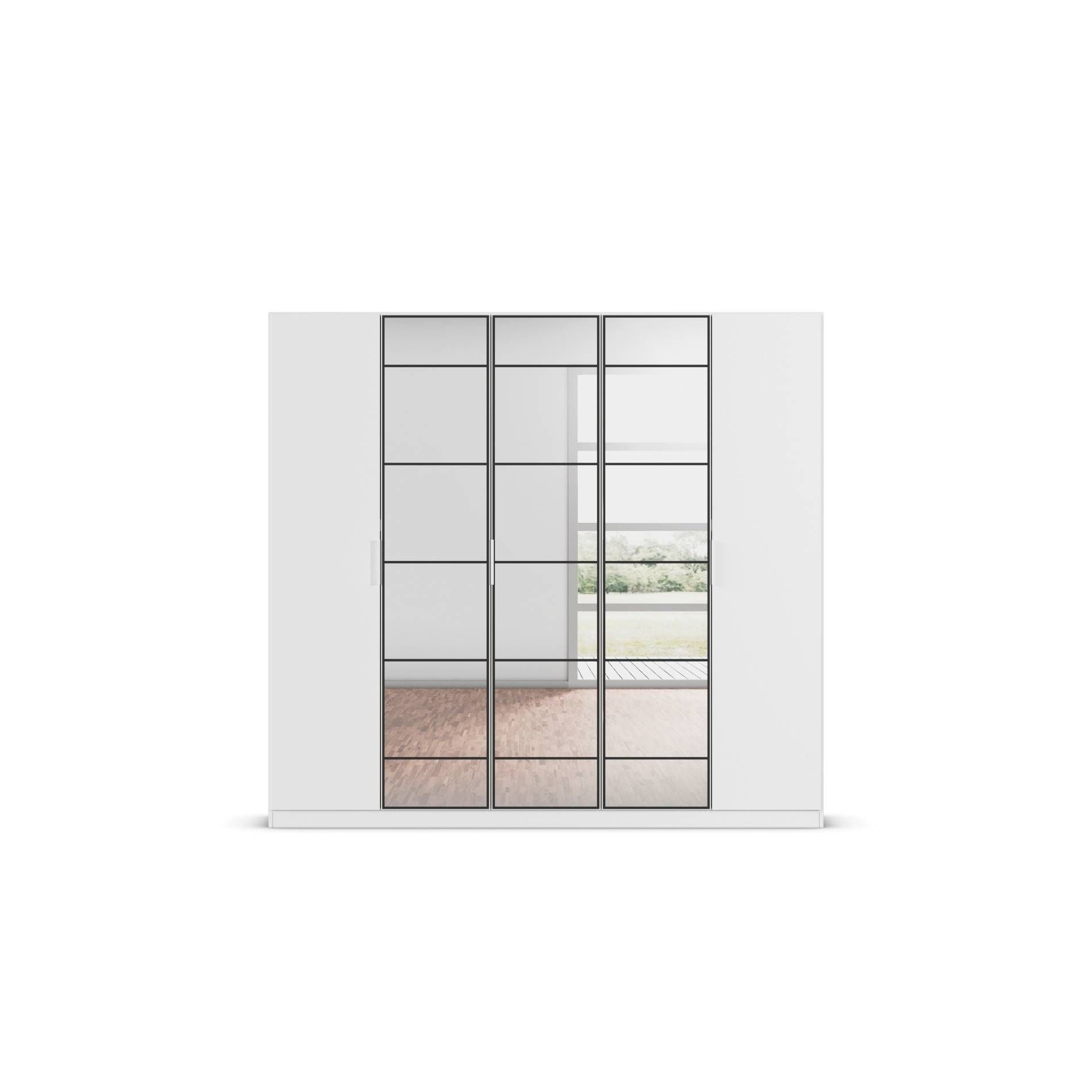 Oakwood Rauch Acero Alpine White Hinged Door Wardrobe