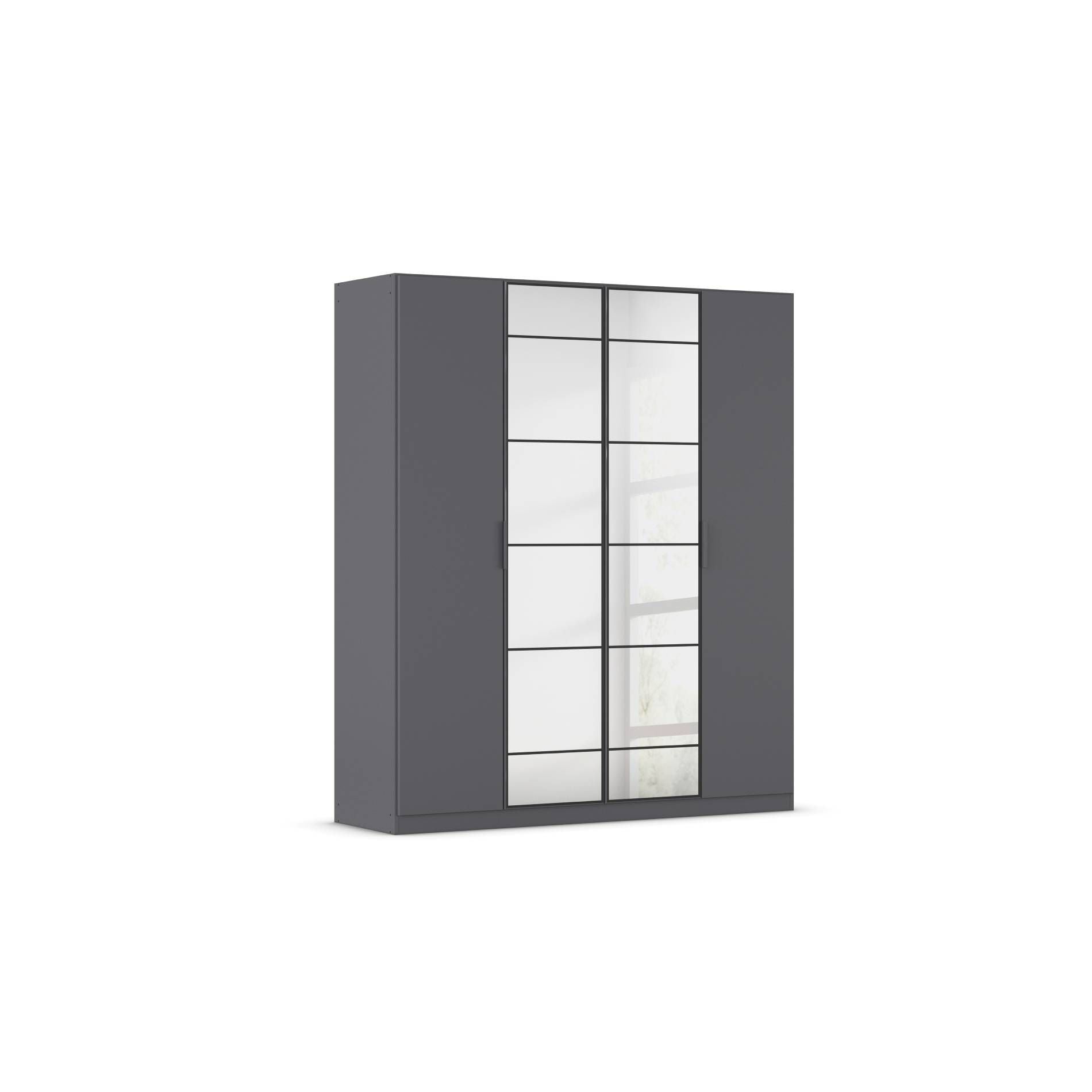 Oakwood Rauch Acero Metallic Grey Hinged Door Wardrobe
