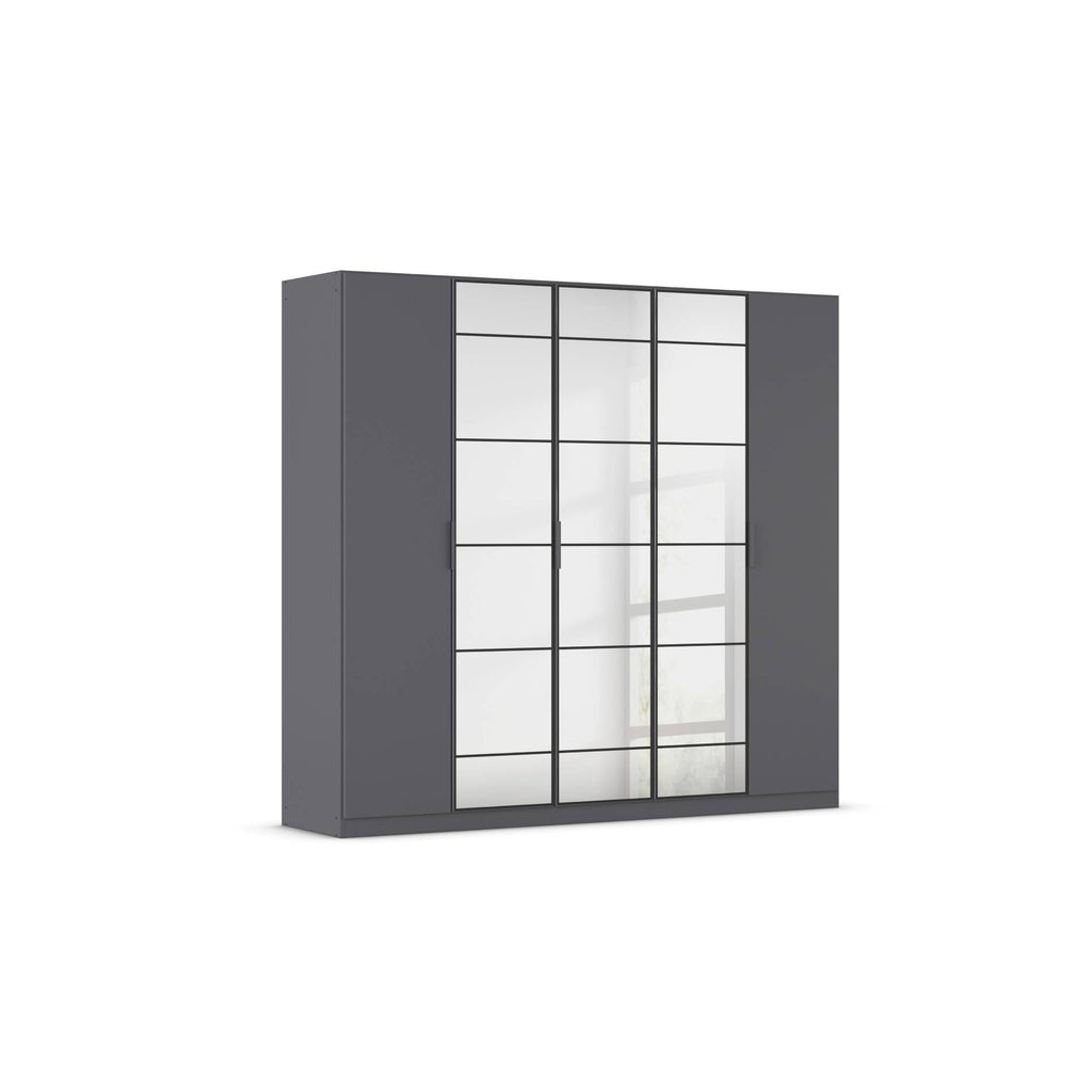 Oakwood Rauch Acero Metallic Grey Hinged Door Wardrobe