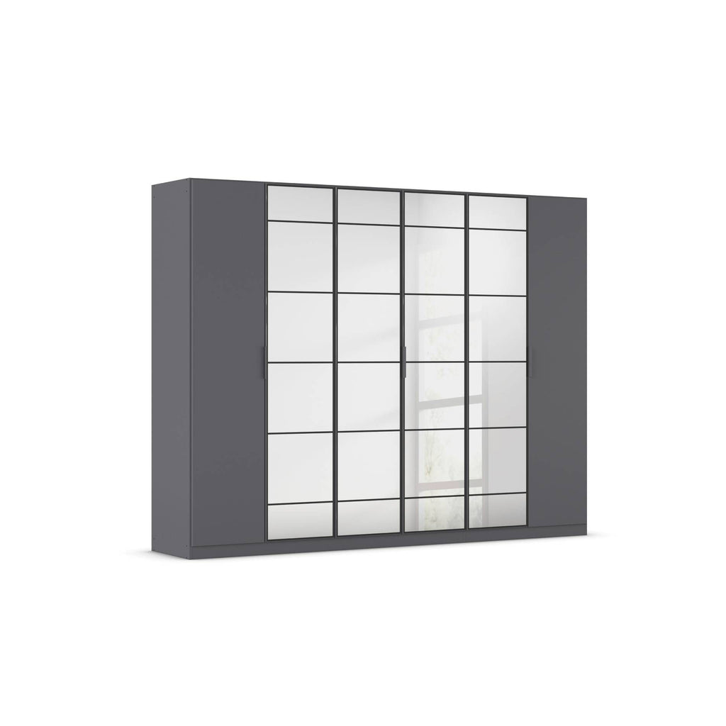 Oakwood Rauch Acero Metallic Grey Hinged Door Wardrobe