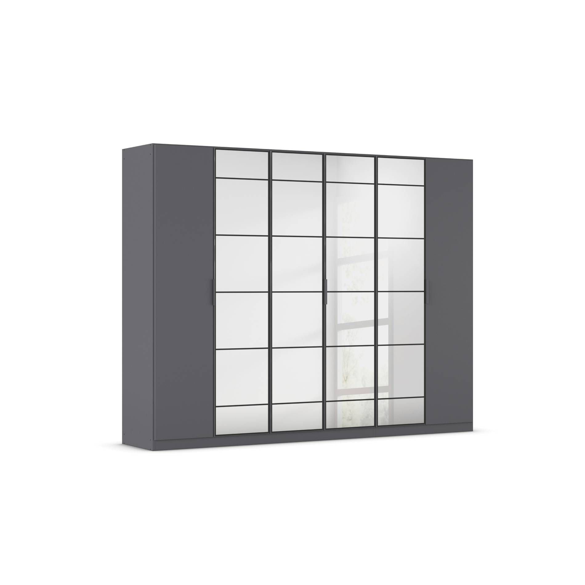 Oakwood Rauch Acero Metallic Grey Hinged Door Wardrobe