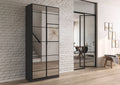 Oakwood Rauch Acero Metallic Grey Full Mirror Hinged Door Wardrobe