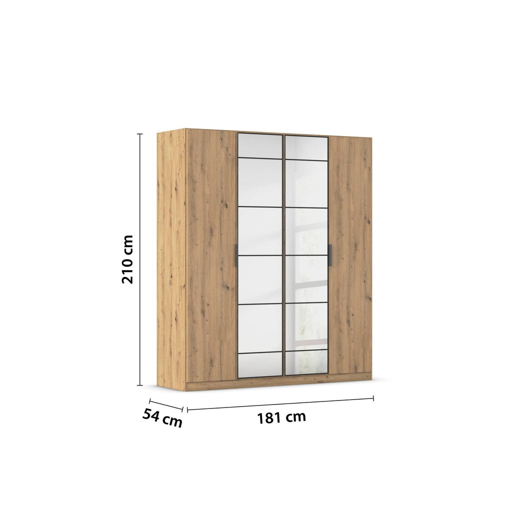 Oakwood Rauch Acero Artisan Oak Hinged Door Wardrobe