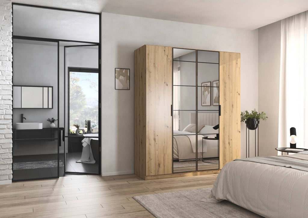 Oakwood Rauch Acero Artisan Oak Hinged Door Wardrobe