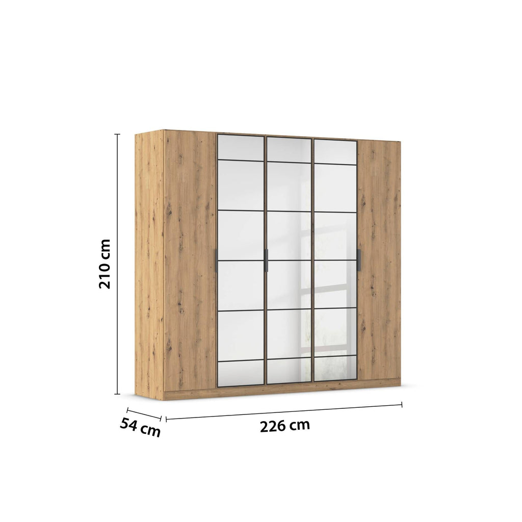 Oakwood Rauch Acero Artisan Oak Hinged Door Wardrobe
