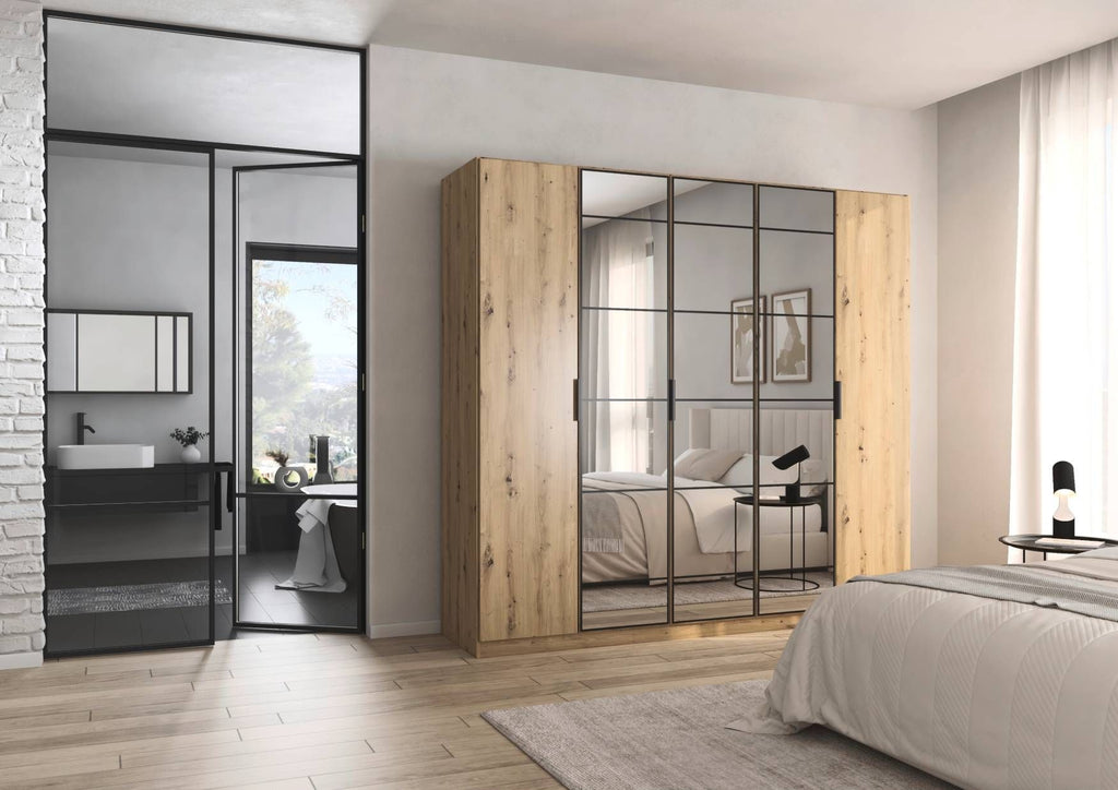 Oakwood Rauch Acero Artisan Oak Hinged Door Wardrobe