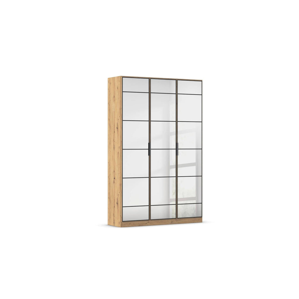 Oakwood Rauch Acero Artisan Oak Full Mirror Hinged Door Wardrobe