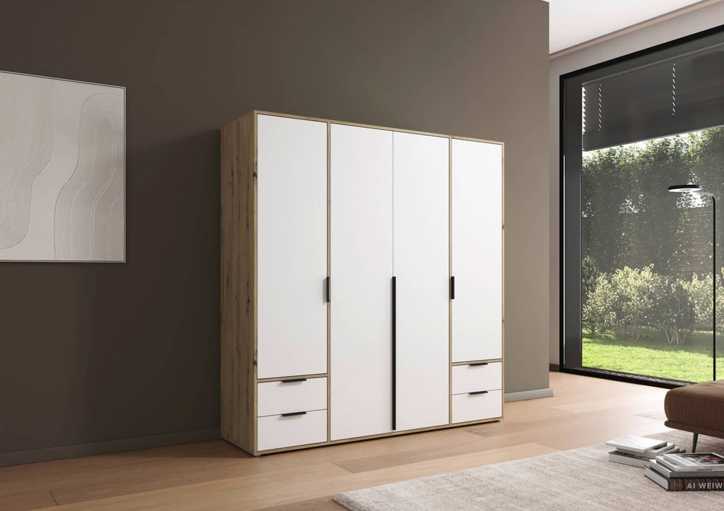 Oakwood Rauch Nagata 4 Door Combi Wardrobe
