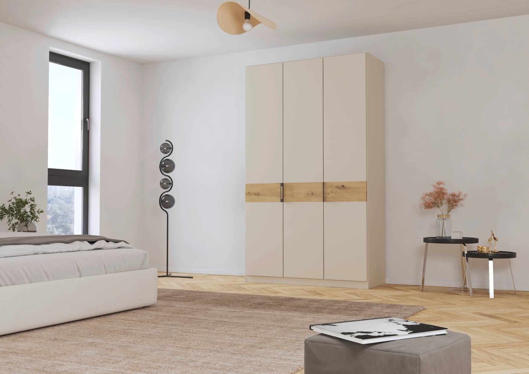 Oakwood Rauch Versity 3 Door Hinged Wardrobe