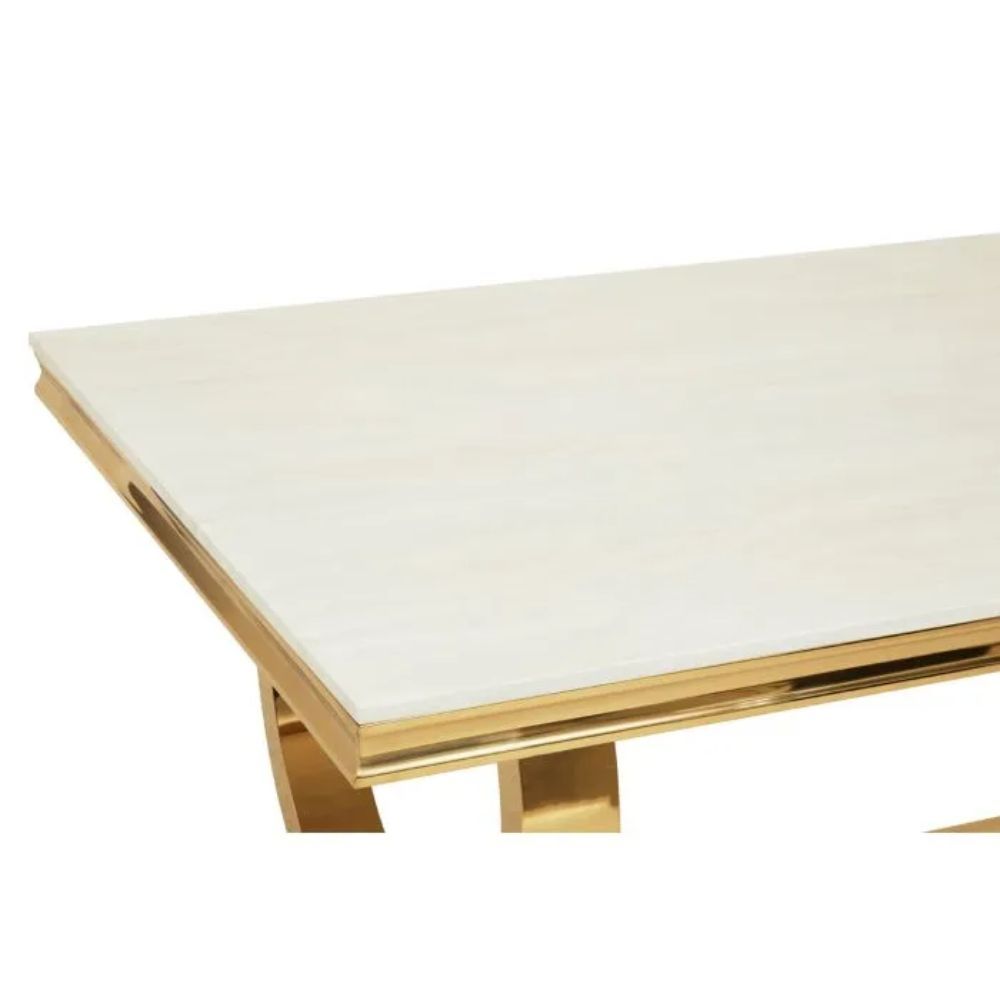 Oakwood Arianna 1.8M Gold Dining Table