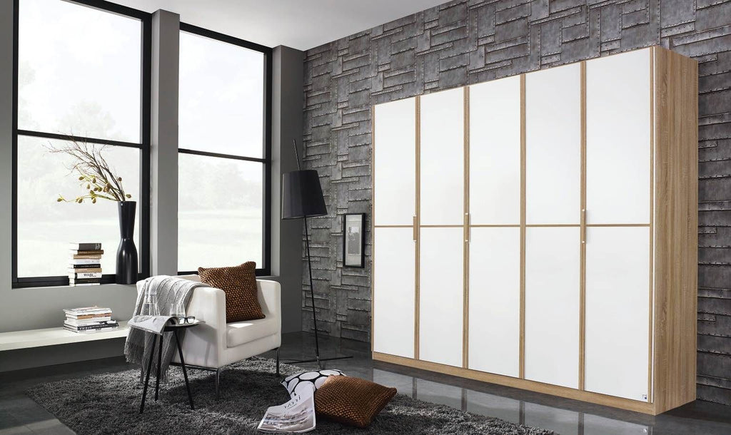 Oakwood Rauch Essensa Sonoma Oak Hinged 5 Door Wardrobe
